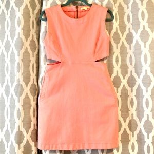 Pink Denim Mini Dress from Maje